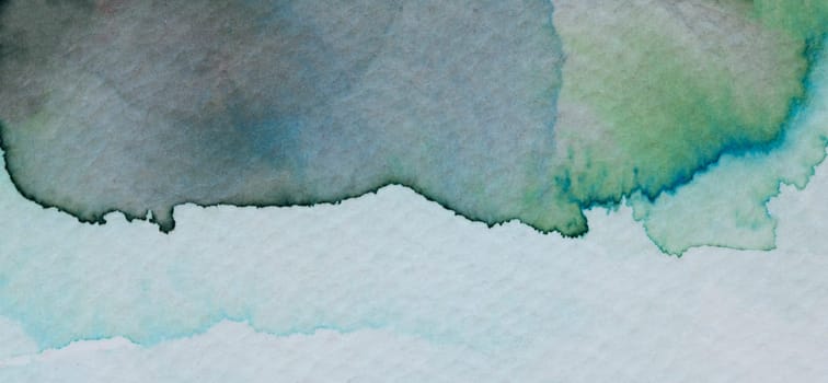 Soft hues of blue and green blend harmoniously across textured paper, creating a tranquil atmosphere that invites reflection and inspiration. The gentle gradients evoke a sense of peace.