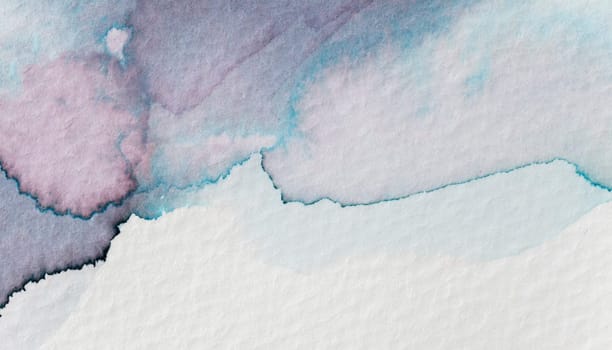 Soft pastels merge gracefully across textured paper, creating a calming gradient.