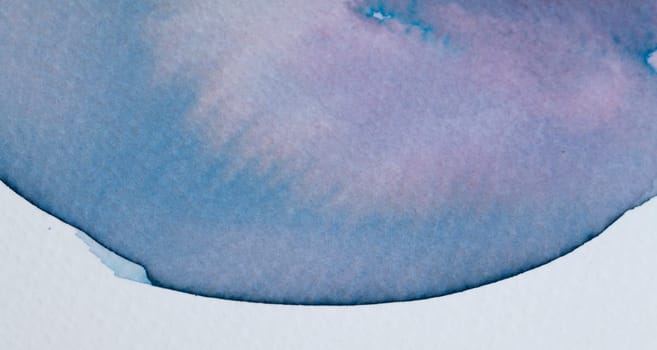 Fluid strokes of watercolor capture a gentle mix of blue and pink tones, creating a tranquil ambiance. The artwork evokes a sense of peace, making it perfect for relaxation or contemplation.
