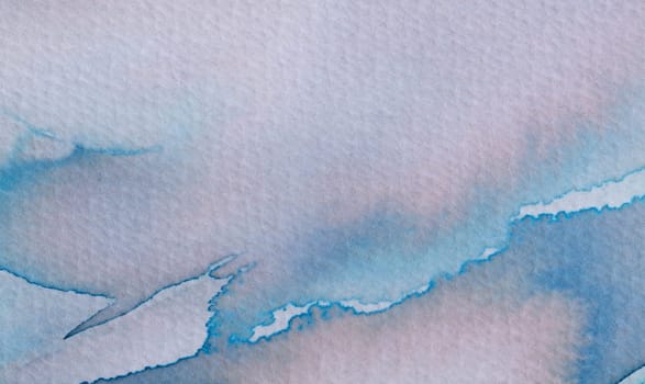 Soft blue and pink hues blend effortlessly in this watercolor artwork, creating a calming abstract representation. The gentle strokes evoke a sense of serenity and peacefulness.