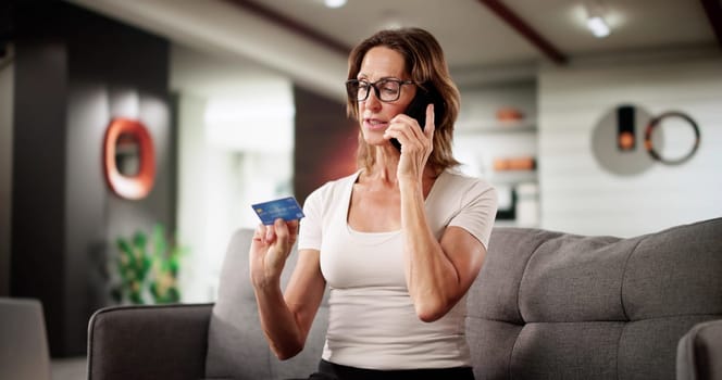 Senior Woman Receives Scam Call About Pension Fraud Alert