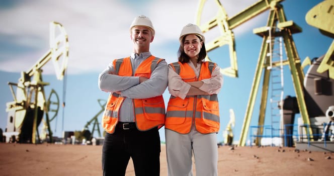 Engineer At Oil And Gas Site, Drilling For Fuel Resources.