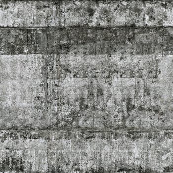 Seamless texture of an old concrete wall with visible signs of weathering and decay