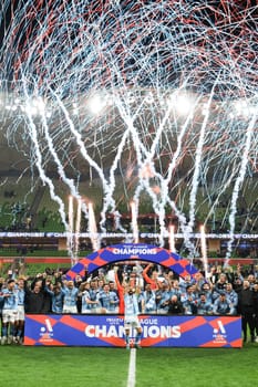 MELBOURNE, AUSTRALIA - MAY 31: Atmosphere ahead of the A-League Men's Grand Final match between Melbourne City and Melbourne Victory at AAMI Park on May 31, 2025, in Melbourne, Australia.
