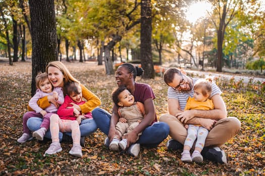 Autumn Embrace: A Tapestry of Family Love.