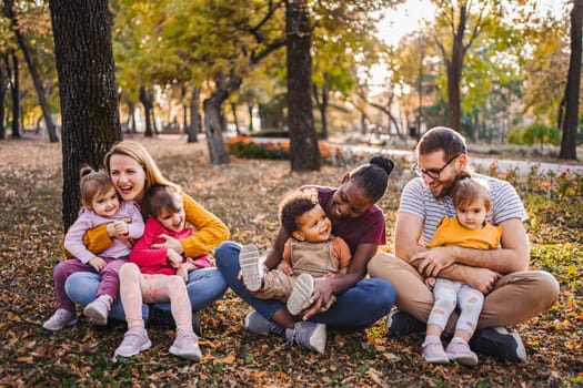 Autumn Embrace: A Tapestry of Family Love.