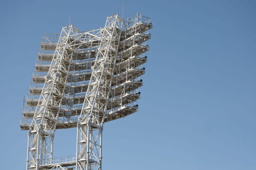 lighting devices for stadium lighting. High quality photo