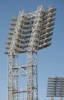 lighting devices for stadium lighting. High quality photo