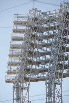 lighting devices for stadium lighting. High quality photo
