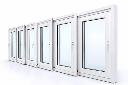 an opening in the wall or roof of a building that is fitted with glass