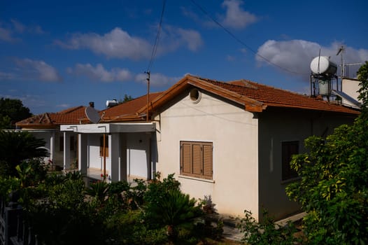 Old Street in Lefke with Whitewashed Walls and Arched Doorways