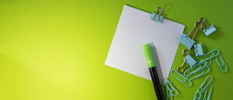 Stylish school stationery design for the new school year. Ideal design for banners and educational, e-learning or academic themed visual materials. No people.Copy space