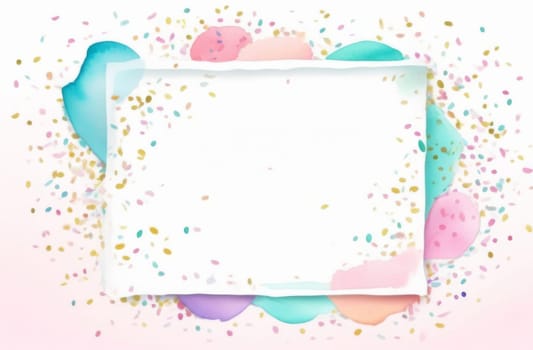 White frame with space for text in the middle for birthday