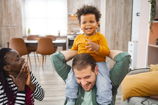 Family time brings smiles and laughter at home.