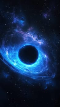 Luminous Orb Pulsing in Grainy Space. generative ai..