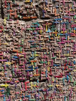 Wall with words in Armenian nice