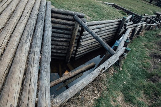 Military fortifications trenches in the ground land
