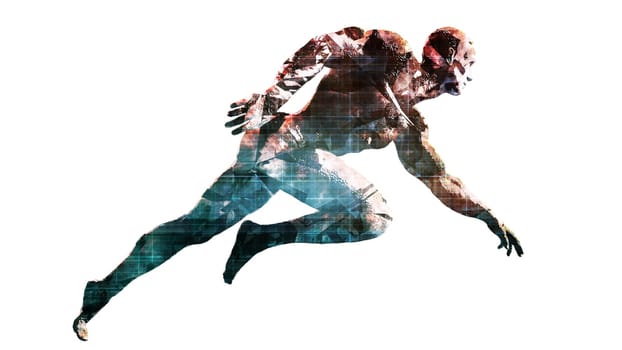Technological Advancement and Leap Forward Revolution Concept