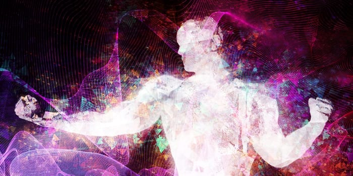 Online Multimedia Creative As A Art Background