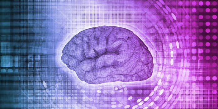 Wired Brain Artificial Intelligence Machine Learning Concept