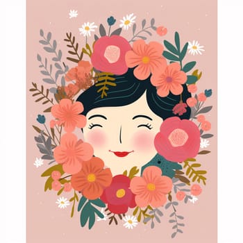 Celebrate Mother's Day with this cheerful cartoon flowers! This colorful image features bright flowers in a playful cartoon style, perfect for wishing your mom a happy day.