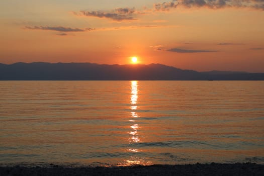 Evening atmosphere on the Adriatic coast off Omisalj/island of Krk in Croatia  Theme picture Croatia / Hrvatska / Croatia 2023