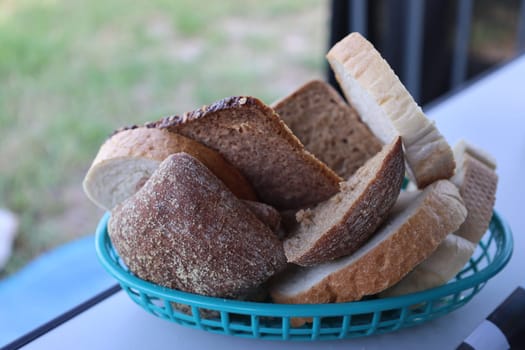 A basket of fresh rolls and bread  Theme picture Croatia / Hrvatska / Croatia 2023