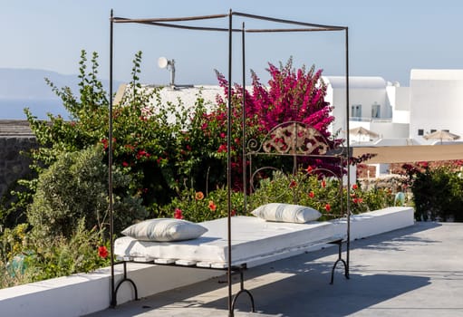 A place to relax in Oia, Santorini. Greece