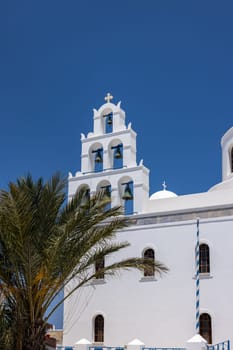 Church of Panagia Platsani in Oia in Santorini island, Greece.