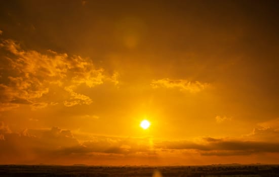 Abstract and pattern of cloud sky Calming coral, Orange, Trend color of the year background, Pattern of colorful cloud and sky sunset or sunrise: Dramatic sunset in twilight, Beautyful of sky