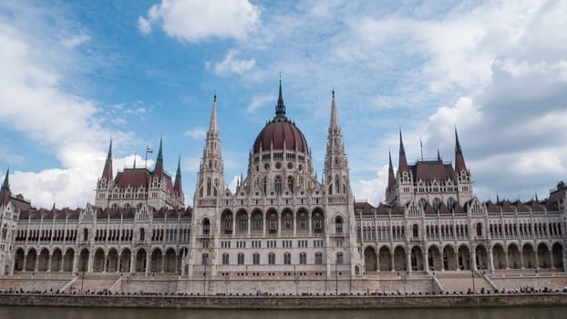 Budapest, Hungary - 05.20.2023: Parliament building in Budapest, Hungary