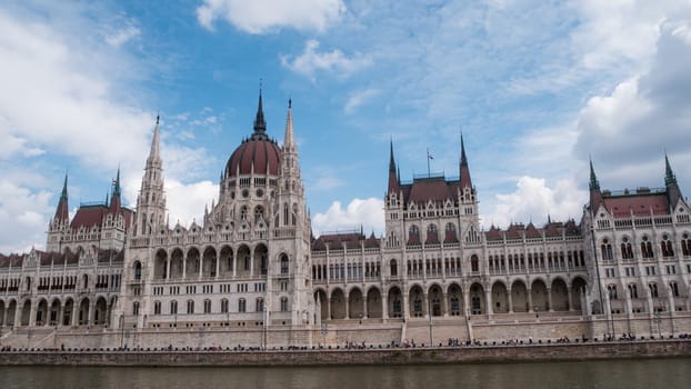Budapest, Hungary - 05.20.2023: Parliament building in Budapest, Hungary