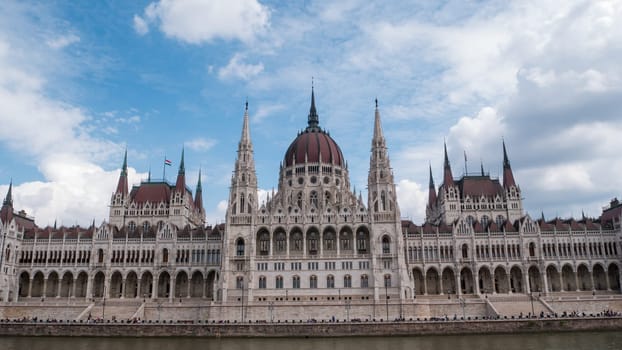 Budapest, Hungary - 05.20.2023: Parliament building in Budapest, Hungary