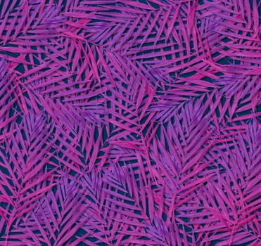 Abstract background of purple palm leaves