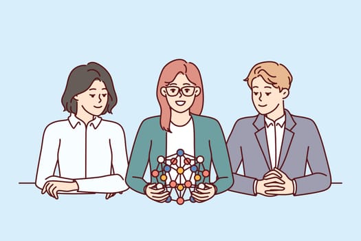 Team with DNA network participates in scientific symposium or arranges grant for laboratory research