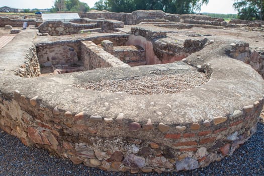 Torreaguila Roman Villa remains, Barbano, Badajoz, Spain. Olive oil industrial complex