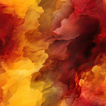 Abstract background with red and yellow colors and atmospheric clouds (tiled)