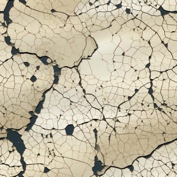 Cracked earth background with black stains in generative art style (tiled)