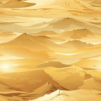 Desert landscape with beige mountains and desert clouds (tiled)