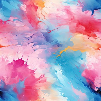Dreamy watercolor painting with blue and pink hues (tiled)