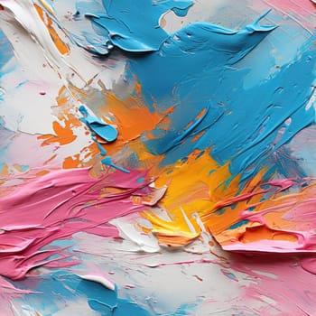 Colorful abstract painting with hyper-realistic details and impasto texture (tiled)