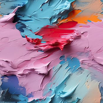 Acrylic painting with vibrant colors and multilayered texture (tiled)