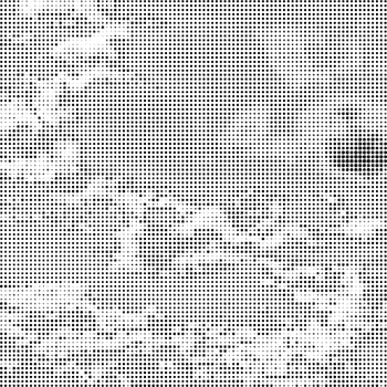 Raster Halftone Pattern. Set of Dots. Dotted Texture on White Background. Overlay Grunge Template. Distress Linear Design. Fade Monochrome Points. Pop Art Backdrop.