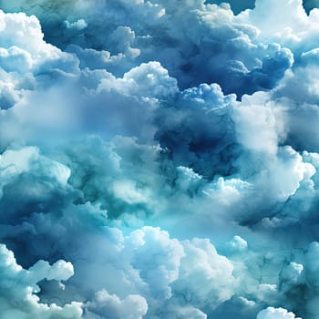Dreamlike wallpaper of clouds in painterly style with hyper-realistic atmospheres (tiled)