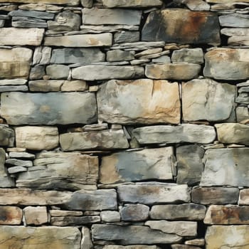 Stone wall with different colors and topographical realism (tiled)