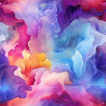 Artistic background of blue liquid clouds and vibrant colors (tiled)