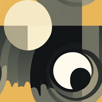 Abstract illustration with simplified compositions and playful shapes (tiled)