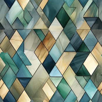 Abstract wallpaper with green, blue, grey, and white squares (tiled)
