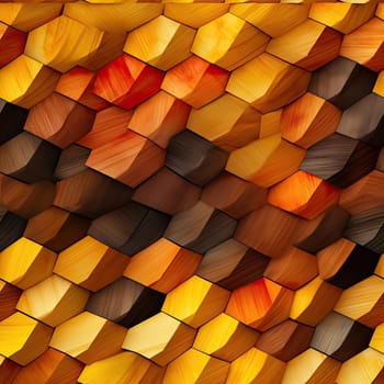Vibrant geometric wood texture design with layered forms (tiled)