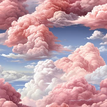 Wallpaper with pink clouds (tiled)